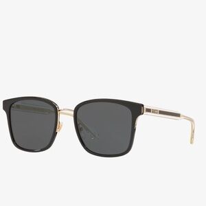GUCCI (GG0563SKN) Black and Gold Sunglasses